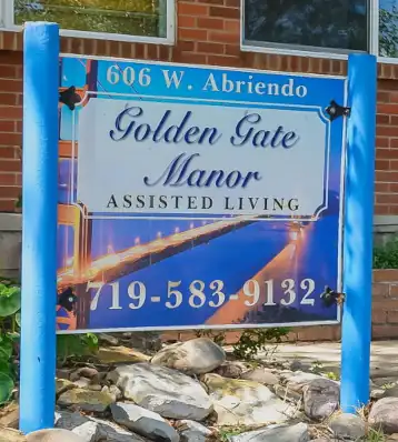 Golden Gate Manor House Sign>